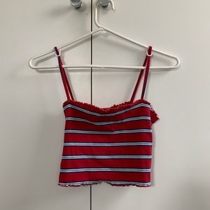 red striped tank top